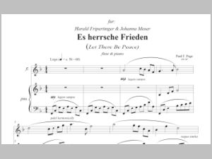 Musica Sacra Piber, Friedensmeditation